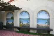 Outdoor Patio, Three Niches Beach Murals